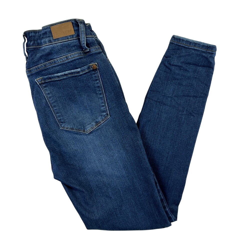 Judy Blue Jeans Womens 3/26 Medium Wash High Rise Skinny Button Fly Stretch